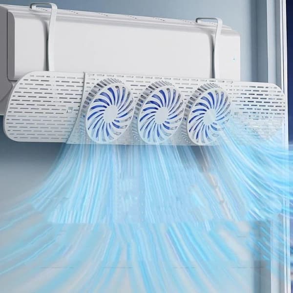 Airconditioner Vindafviser 3 Indbyggede Ventilatorer Anti Direkte Blæst A1