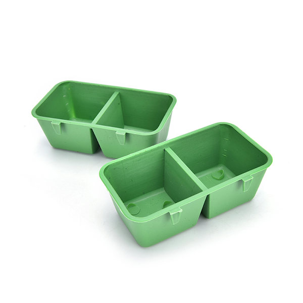2 in 1 Parrot Water Bowl Cups Muoviset linnut kyyhkyset häkkihiekka
