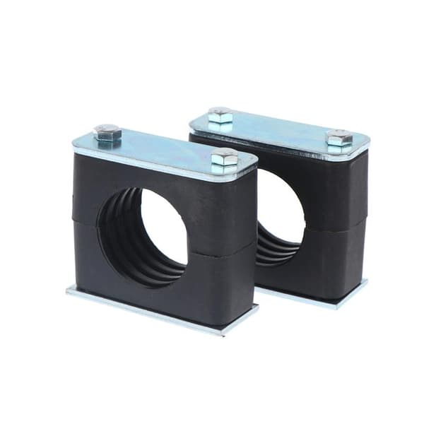 2 stk. sort nylonrørklemme boltet plastikklemme rørholder 6 30mm 2pcs