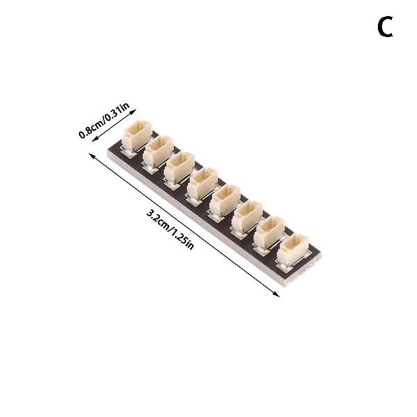 0,8 MM 2/6/8/12-pinners ministikkontakter for LED-lyssett Kompatibel Wi C