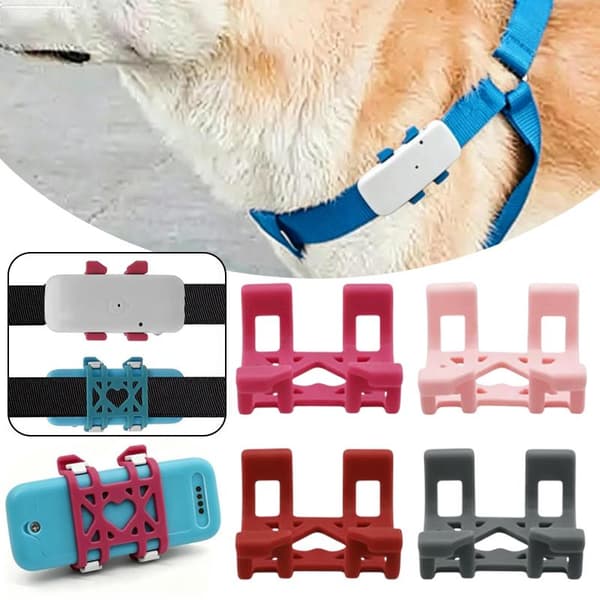 Mini silikone kæledyrs-tracker-clips anti-tab let klip kat hund lo A6