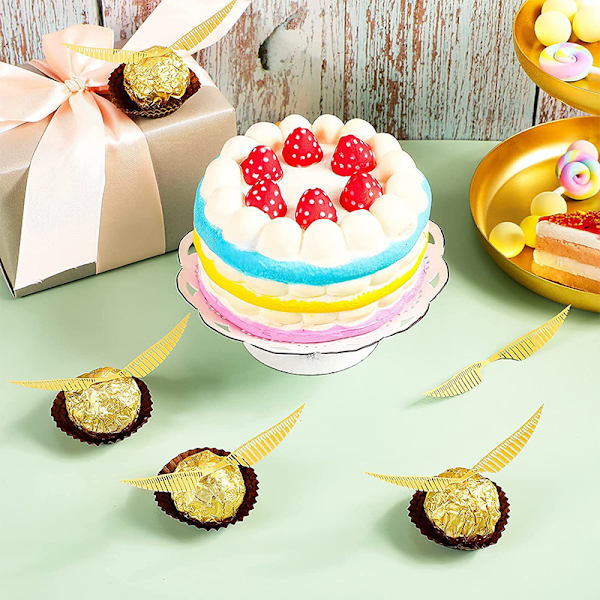 50 stk Troldmandsfest Chokoladedekoration Chokolade udhulet vinge A2