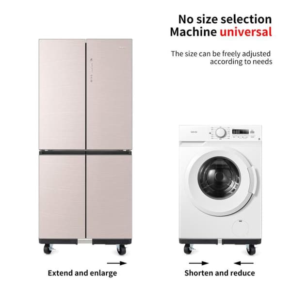 Apparatvogn i rustfritt stål med 4 låsbare hjul - Annonse 40 60cm telescopic