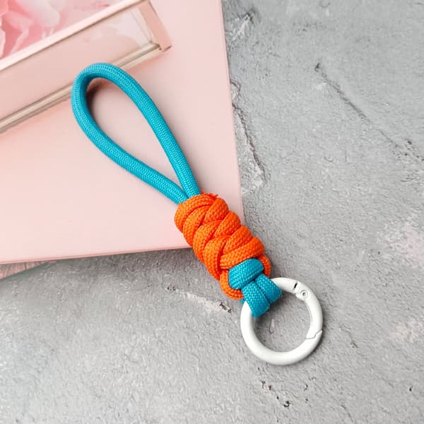 Nyckelring Lanyard Stark rem för nycklar Flätat paraplyrep Ha A4