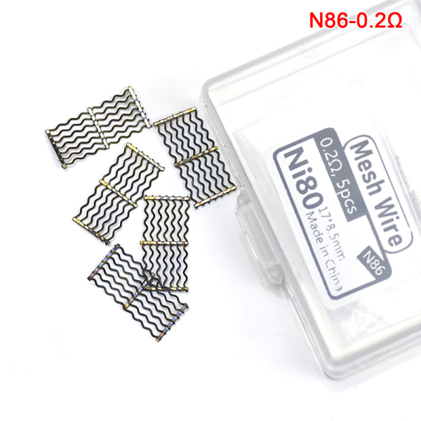 5/10 kpl 6 mallia Mesh Style Heating Coil For Replacement Prebui N86-0.2Ω