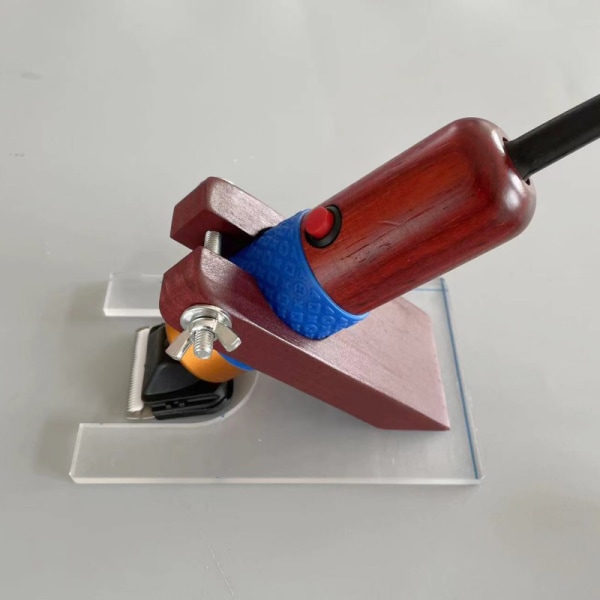 Elektrisk teppetrimmerbrakett Solid akryl klippeguide Fo