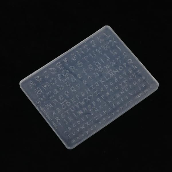 Mini Bogstav 3D Neglekunst Dekorationer UV Krystal Epoxy Form Silikone