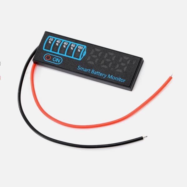 Smart batterimonitor DC 7-55V LED-display med hukommelse ved strømsvigt Blue