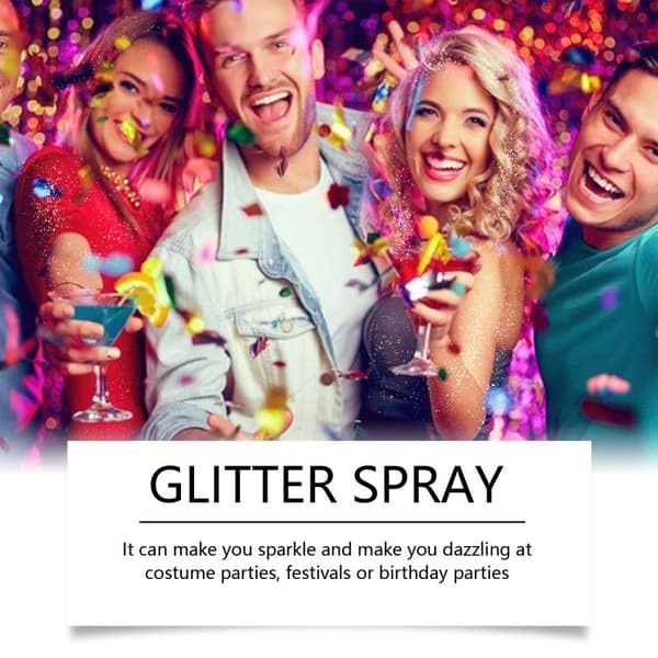 120 ml kropps- och ansiktsglitterspray kläder highlighterpulver glans