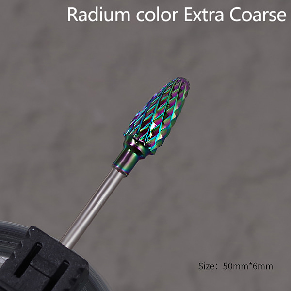 Volframiteräksinen Nail Art Drill Bit Geel pedikyyri poisto Rotary M XC Radium color