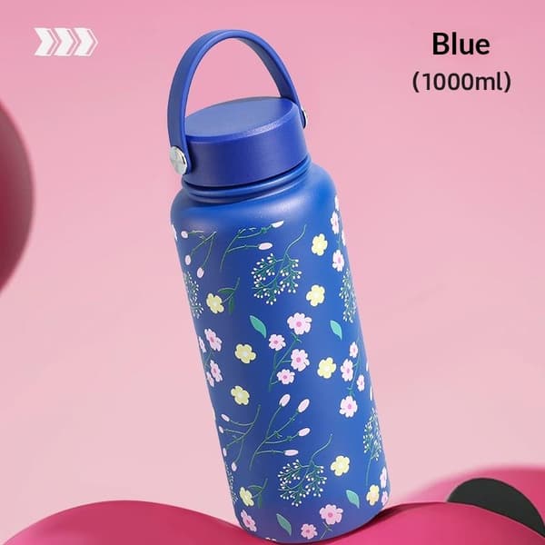 1000 ml vakuumisoleret termoflaske i rustfrit stål Black