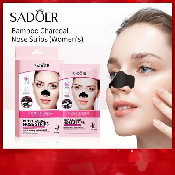 SADOER 6 STK Kull Dyprensende Porestrips Fjerner Hudormer