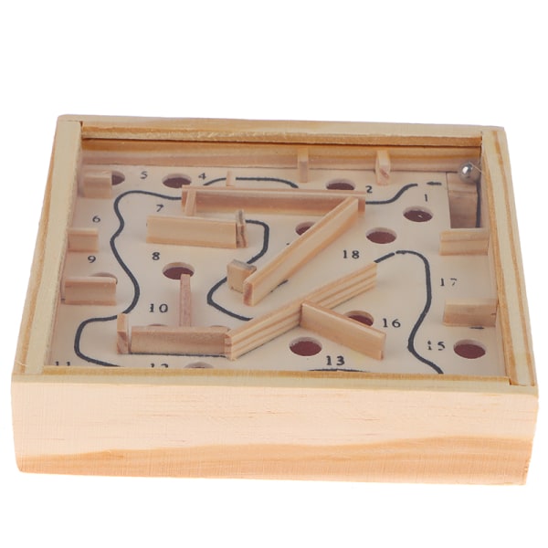 Treleketøy Labyrint Puslespill Brettspill Rolling Toy Ball Maze An