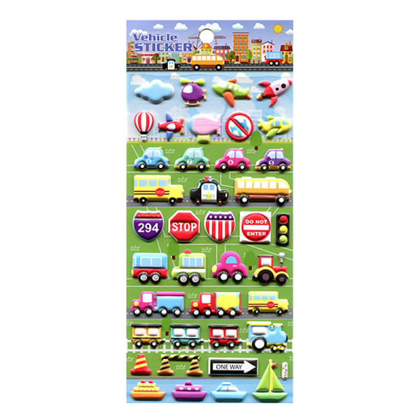 Flash Music e Fun Vehicle Car Tredimensional 3D Bubble Stick A1