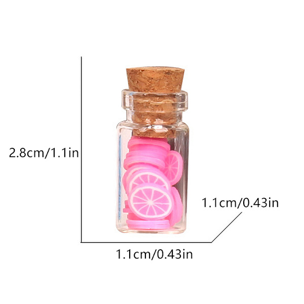 5st 1:12 Dockhus Miniatyrfrukt Assorted Glasburk Torkad Fr