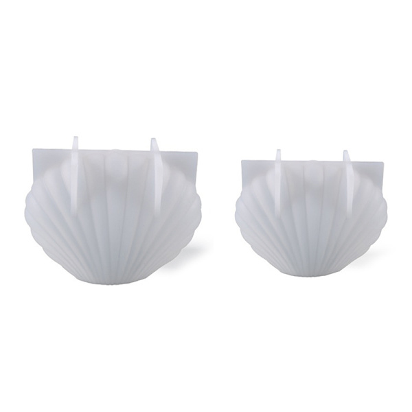 DIY Candle Silikone Form 3D Sea Shell Shape Aromaterapi Candl Large