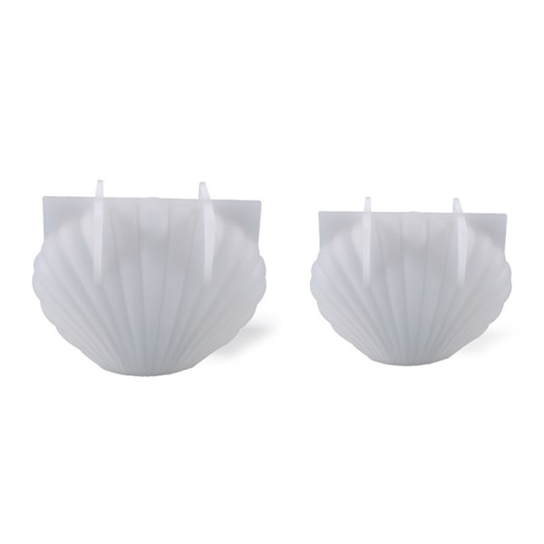 DIY stearinlys Silikonform 3D Sea Shell Shape Aromaterapi Candl Small