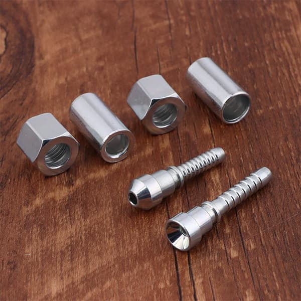 2 sett skiveslangeinnsatsbeslag vrikobling D14MM ringmutter 33 2Sets