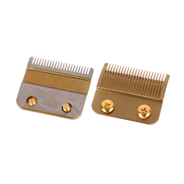 2st/ set Groove Tooth Hårtrimmer Ersättningsblad för hår Gold