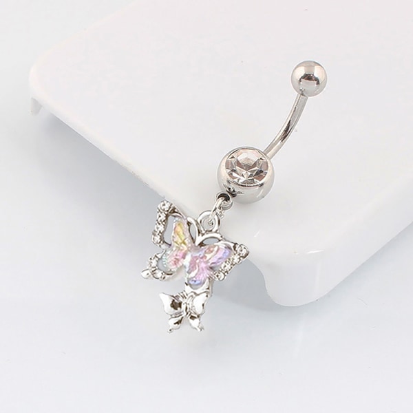 Heart Moon Dangle Nappisormukset Napa Barbell Ring Body Je A10