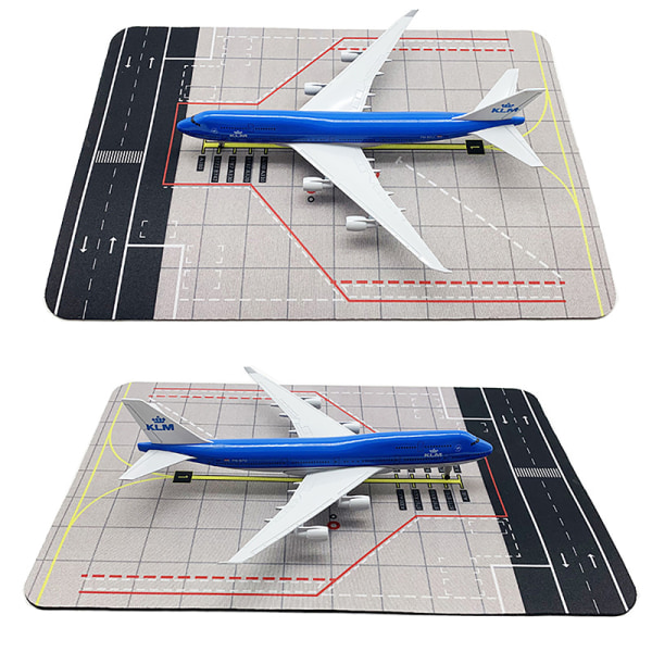 Flygplansmatta Runway Förkläde Lämplig för 1:400 modell flygplan Sim