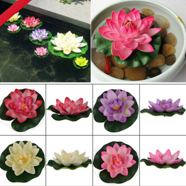 Hotsale DIY artificiellt vatten Lotus Floating Flower Fish Tank SP Red