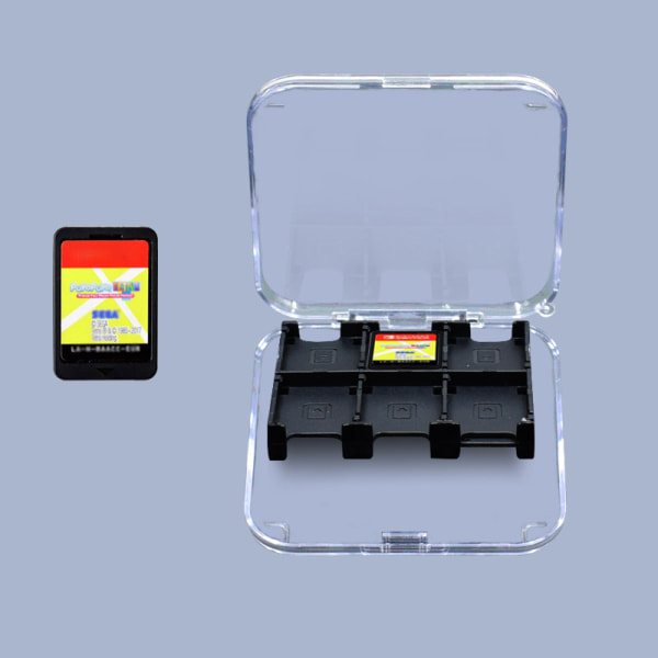 Case för Switch/Switch Lite/Switch OLED 12-kassetter Transparent