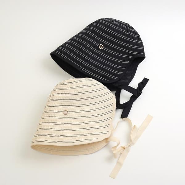Modeband Kvinnor Randig Fiskarhatt Bred Brätte Vikbar S Beige