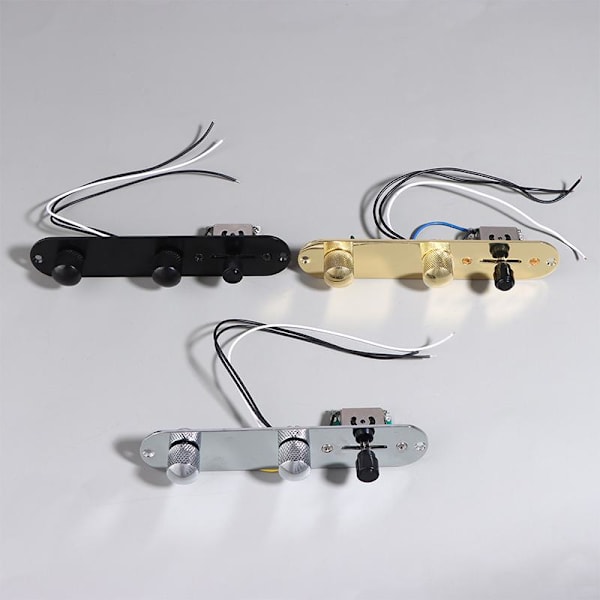 1PC Way Wired Loaded Prewired Harness 3-vejs switch-knapper lineær Silver