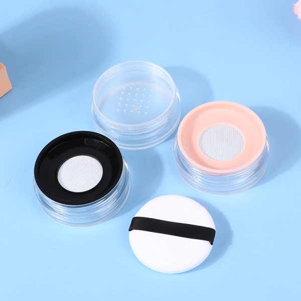 20g Tom Luftpute Puff Box Med Pulver Svamp Sifter Eller Ela B