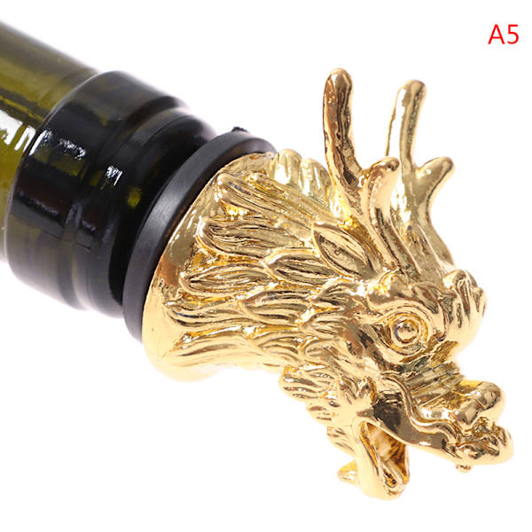 1st Zinklegering Djur Head Wine Pourer Vinflaska proppar Wi A5