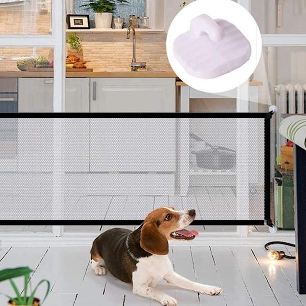 Kannettavat lemmikkieläinten aidat Taitettavat hengittävä mesh portti Pe 180*72cm