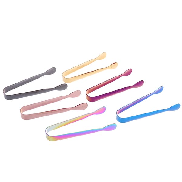 11 cm Tong rustfrit stål Clip Brød Ice Clamp Ice Tong Bar K Multicolor