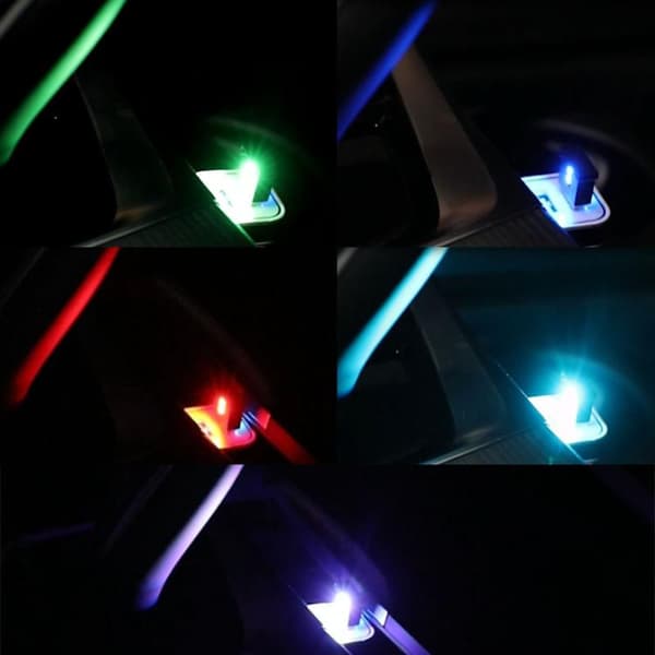Mini Lampepære LED USB Interiør Neon Atmosfære Omgivelseslys C