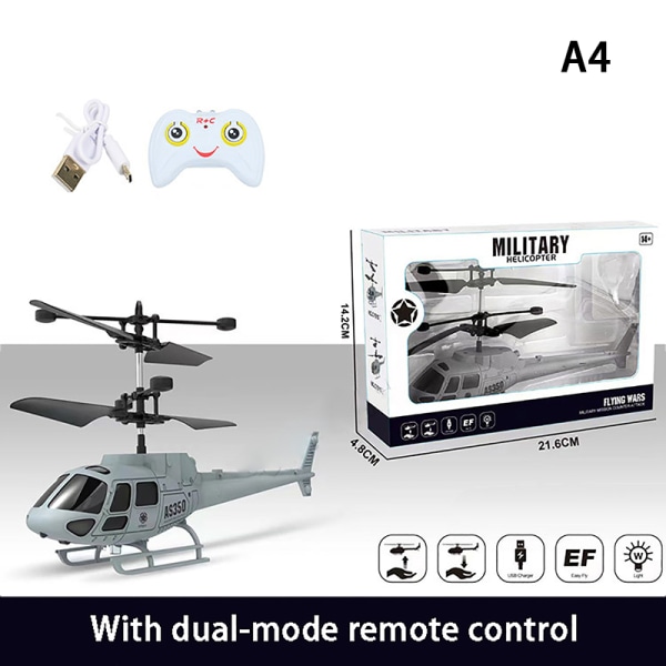 RC Helicopter Remote Control Combat Aircraft Mini ligent Toy Fo A4