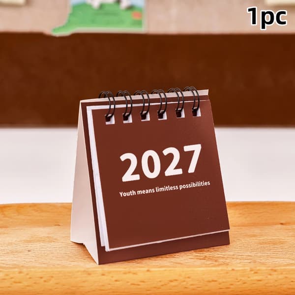 2027 Skrivebordskalender Mini Bærbare Rejsekalendere Perfekt Til H A2