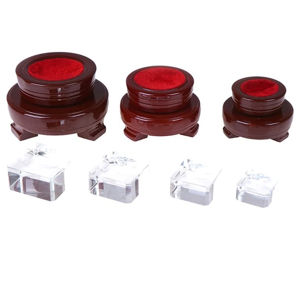 Krystaltræ Display Stand Base Holder Til Krystalkuglekugle A7