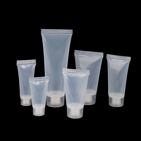 5 st Makeup Clear Plastic Lip Gloss Container Påfyllningsbar flaska 10ml