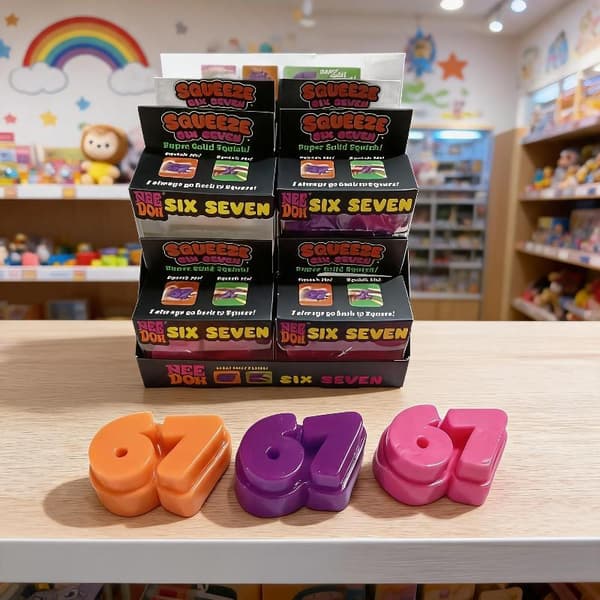 Nummer 67 Super Fidget Legetøj Blød TPR Til Børn Kontor Afslapning A1