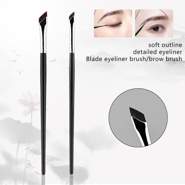 Oppgrader Blade Eyeliner Brush Ultra Thin Fine Angle Flat Eyebrow A