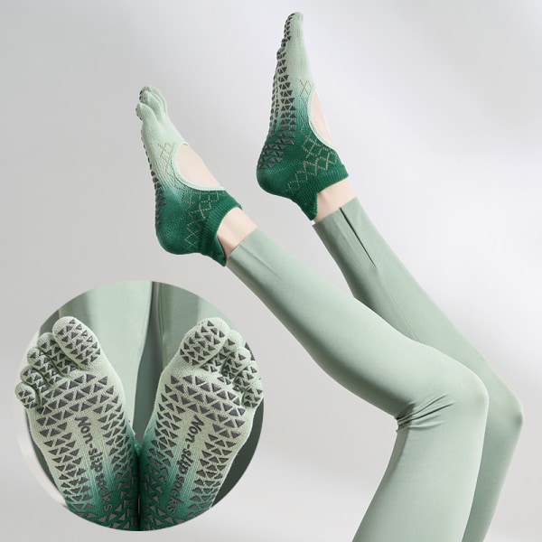 Gradient Color Lyhyet joogasukat Pilates-sukat Liukumattomat sisätilat F A8