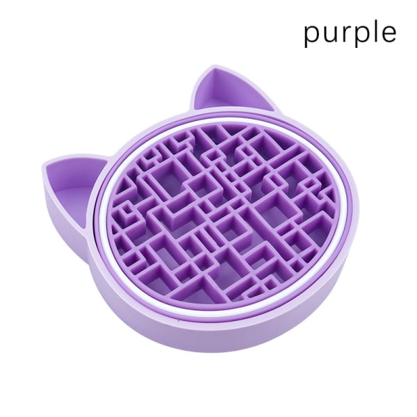 Makeup Børste Rengøring Opbevaringsboks Silikone skrubbepude Tørring Purple