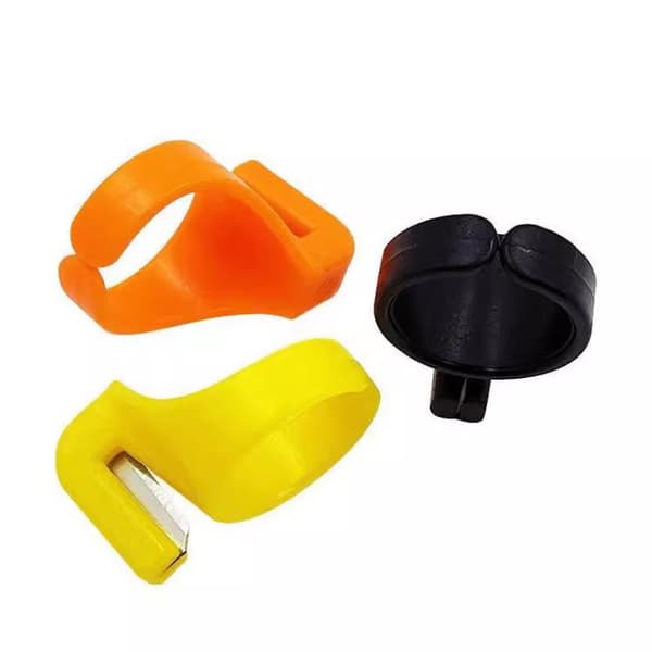 Syring i plast med fingerblad för hantverk Orange