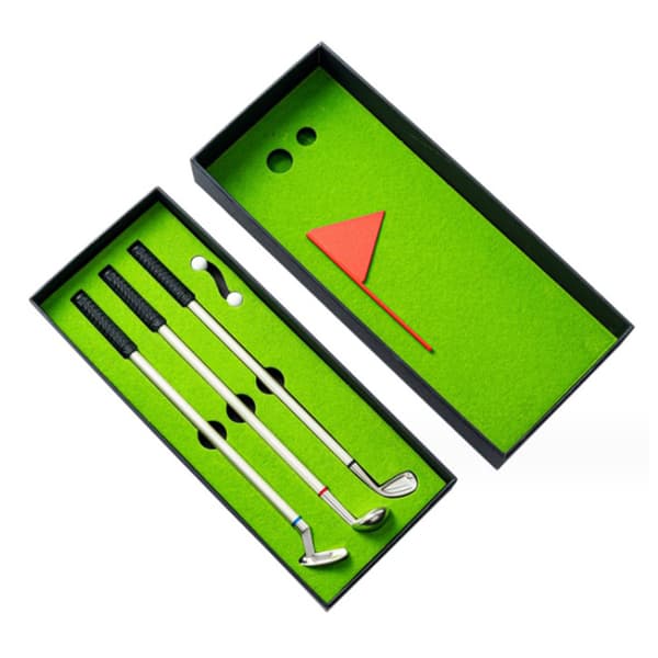 Luksus Golf Gave Kulepennsett Desktop Mini Golf Grønn Met