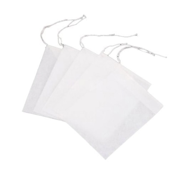 100 kpl Tyhjät teepussit String Heat Seal Suodatinpaperi Herb Loose T