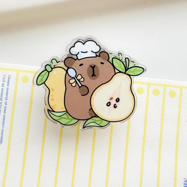 Tegneserie Capybara Memoklips 7pcs