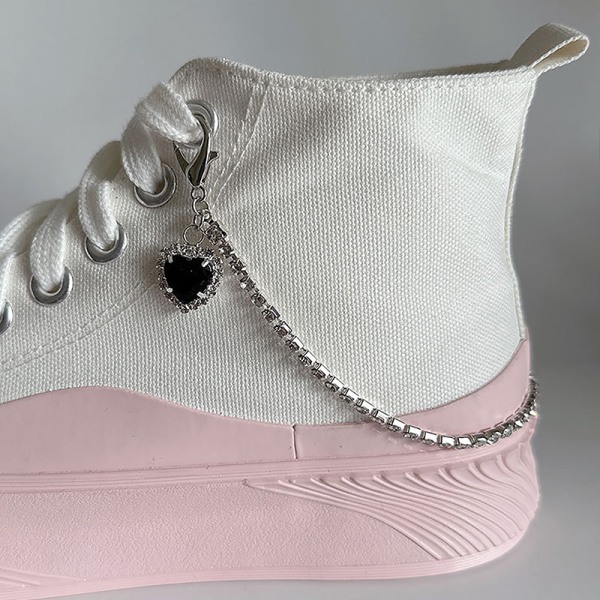 Charm Tofs Hjärthänge Boot Shoe Chain Smycken för trendiga S G