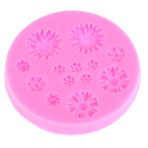 Daisy molds kukka silikoni kakku mold myös hääkakku Pink