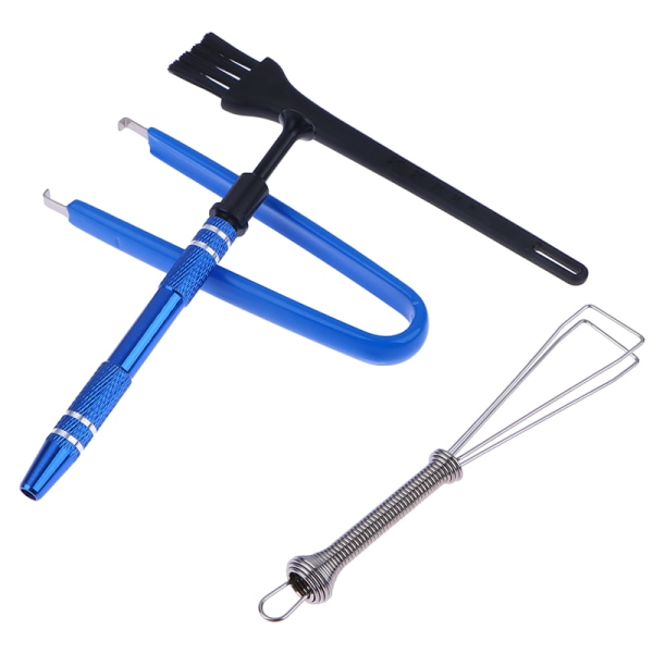 Keyboard Cleaning Tool Kit Metall Keycap Puller Stamhållare Swit B