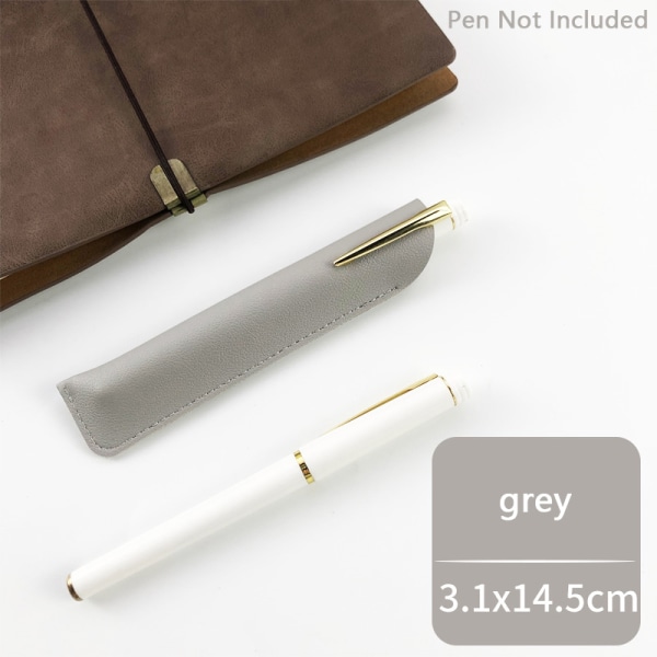 PU Leather Pencil Protective Sleeve Slitesterk pennveske Soli A6